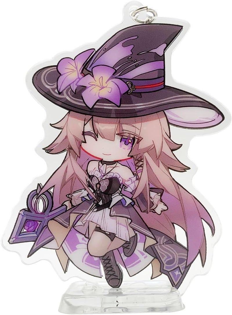 YJacuing Honkai: Star Rail Chibi Cute Acrylic Stand Figure Keychain - Image 1
